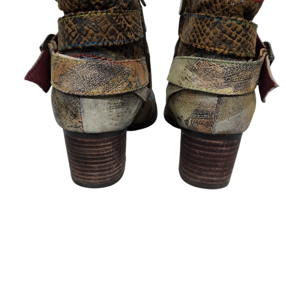 L'Artiste Spring Step Shazzam Leather Ankle Boots 5.5-6 - Picture 5 of 8